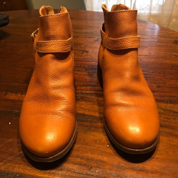 Chestnut brown J.Crew leather booties - Picture 7 of 8